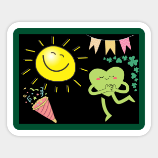 Childhood bliss in every ray of sunshine Sticker